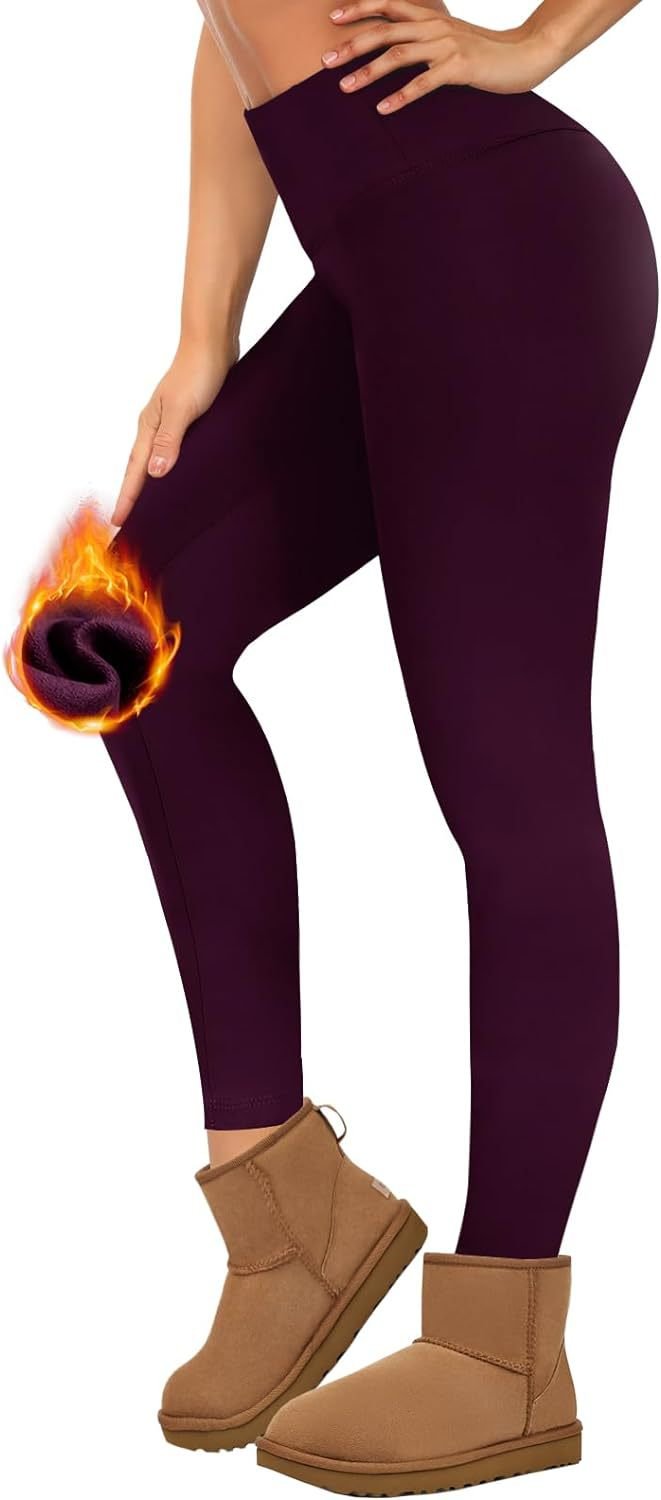 Cropped High Waist Velvet Padded Leggings Thermal Slim Fit - RJ Athletics