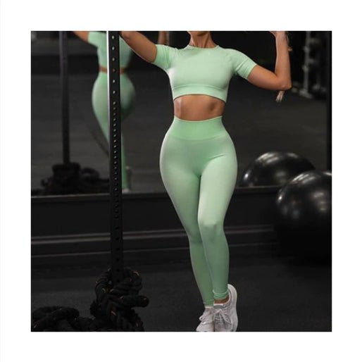 Sportswear T-Shirts Short-Sleeve Workout-Tops Fitness-Crop-Top Seamless Vital Running - RJ Athletics