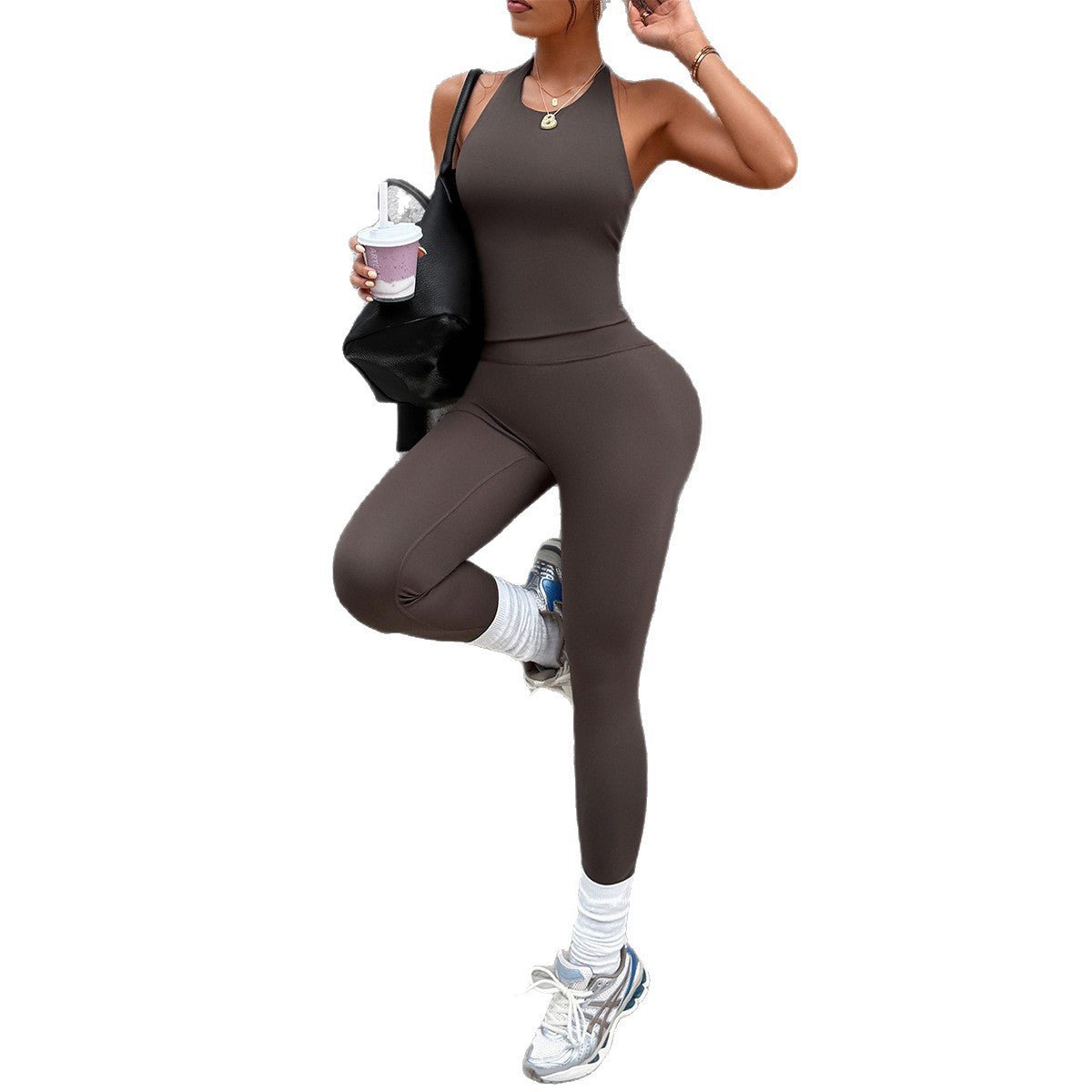 Yoga Tank Top And Workout Pants Set - RJ Athletics