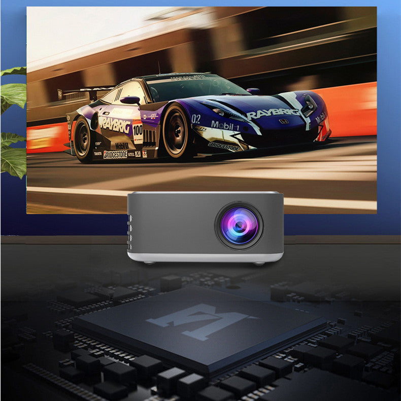 RJ&DRN mini portable 1080P HD home projector