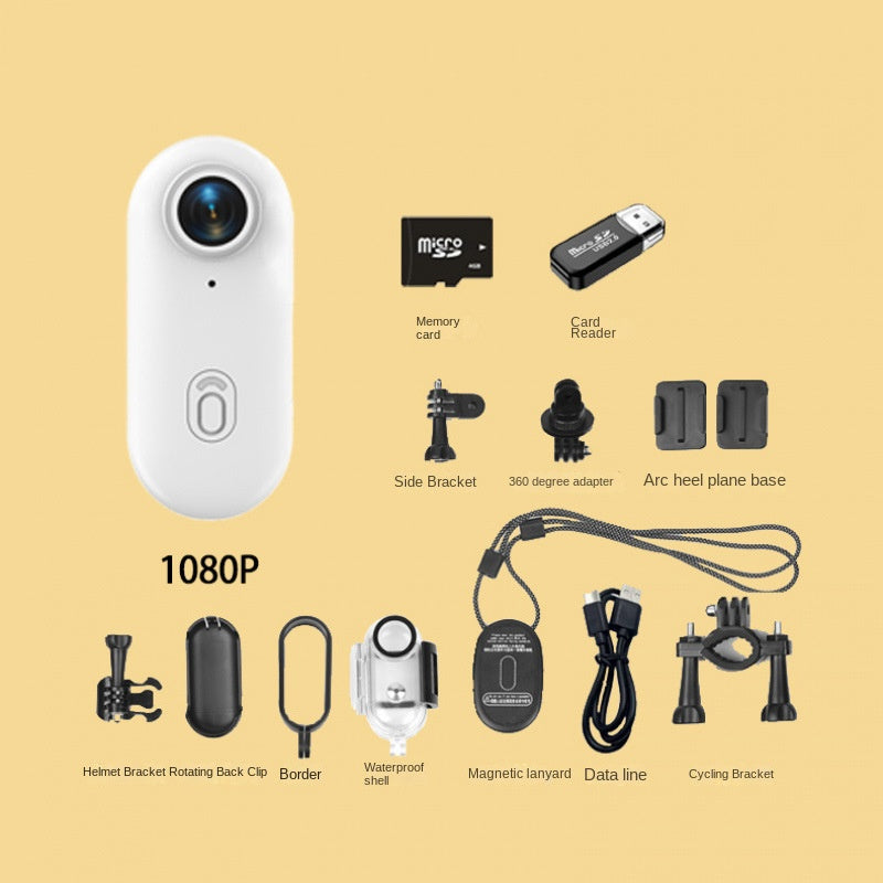 Thumb Bike Camera Magnetic Back Clip Sports Camera Thumb Recorder Pet