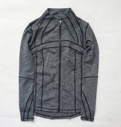 Aerfey Women Student Girl Sports Yoga Running Zipper Jacket Fitness Tracksuits Training Coat Long Sleeve Sweatshirts - RJ Athletics