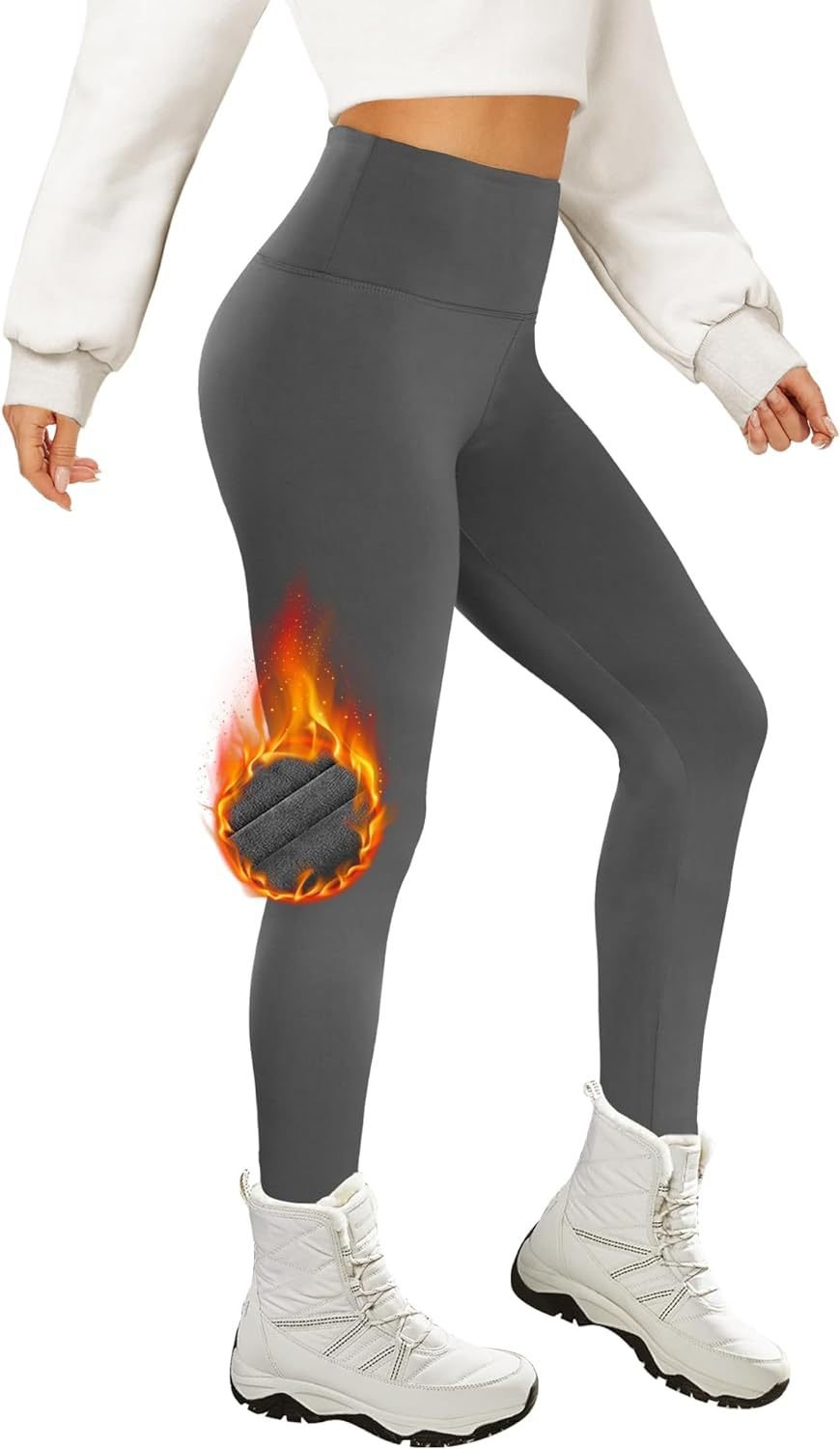 Cropped High Waist Velvet Padded Leggings Thermal Slim Fit - RJ Athletics