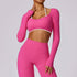 Quick-drying Beauty Back Yoga Clothing Top Long Sleeve Running Exercise T-shirt Long Sleeve Workout Clothes - RJ Athletics