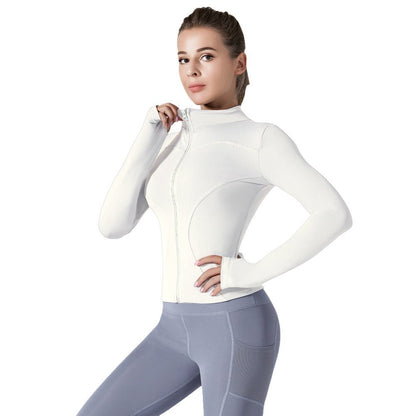Running Training High Elastic Breathability Jacket Long Sleeve Top Workout Clothes - RJ Athletics