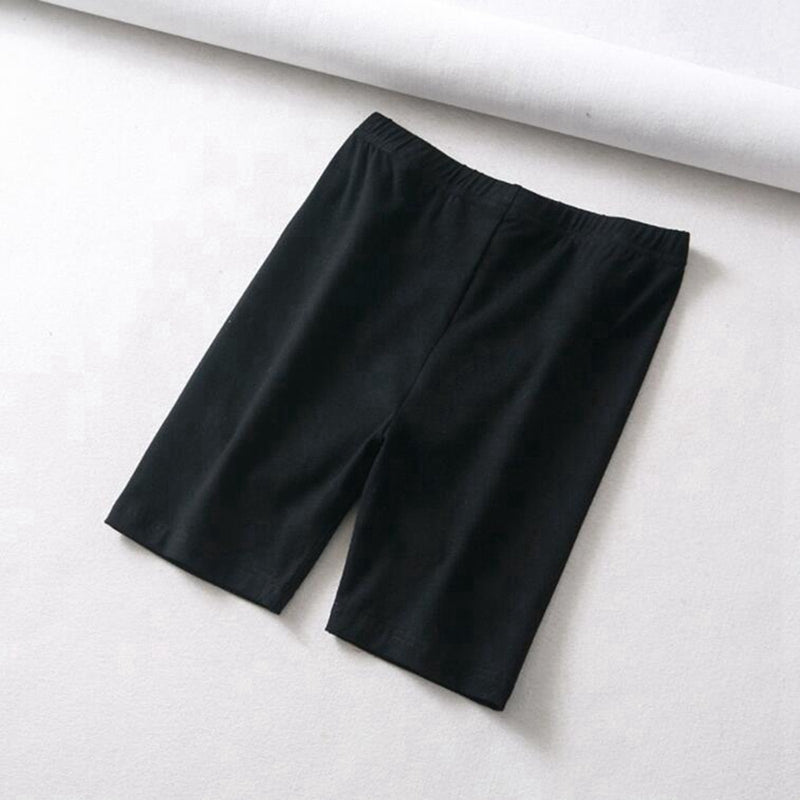 short cotton black biker shorts - RJ Athletics