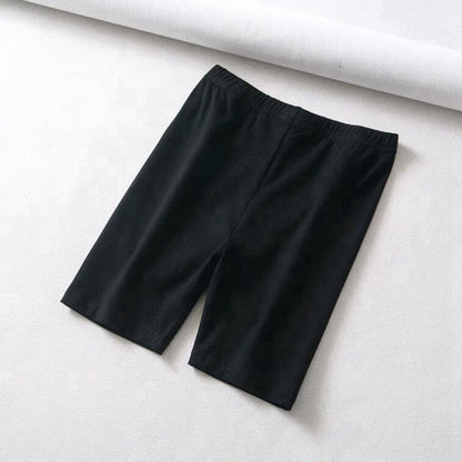 short cotton black biker shorts - RJ Athletics