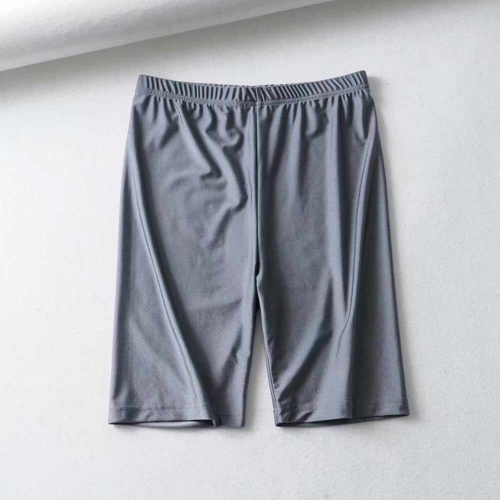 short cotton black biker shorts - RJ Athletics