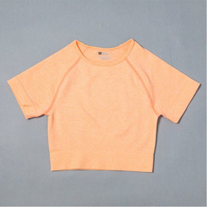Sportswear T-Shirts Short-Sleeve Workout-Tops Fitness-Crop-Top Seamless Vital Running - RJ Athletics