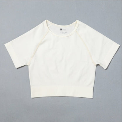Sportswear T-Shirts Short-Sleeve Workout-Tops Fitness-Crop-Top Seamless Vital Running - RJ Athletics