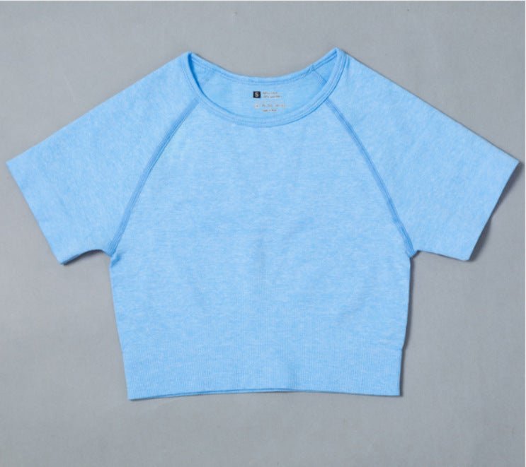 Sportswear T-Shirts Short-Sleeve Workout-Tops Fitness-Crop-Top Seamless Vital Running - RJ Athletics