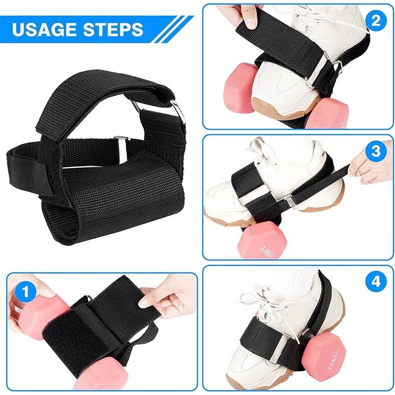 Weightlifting Dumbbell Straps Adjustable-weight Ankle Weight Cuffs Ankle Braces - RJ Athletics
