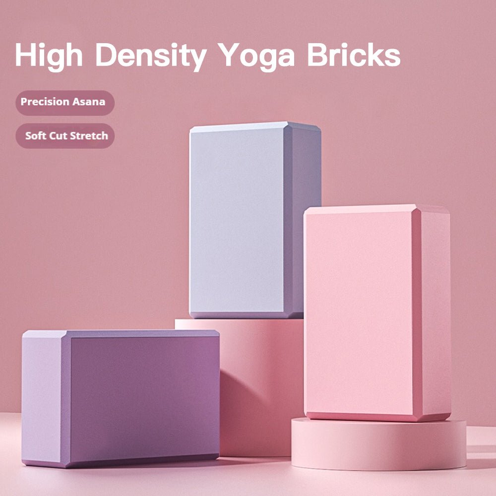 Yoga Bricks Gym Blocks Foam Brick Training Exercise Fitness Tool Yoga Bolster Pillow Cushion Stretching Body Shaping Blocks - RJ Athletics